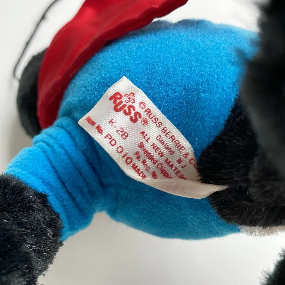 Lenders Bagels Plush Toy‎ BAGEL BIRD.  Russ Berrie RARE Vintage Penguin w/ Cape